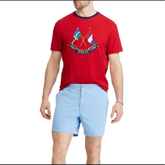 Polo Ralph Lauren Classic Fit Polo Drawstring Prepster Blue Lagoon 6” Shorts - Picture 3 of 8